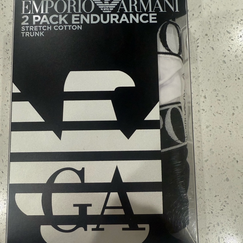 Emporio Armani Black and White Trunk Set
